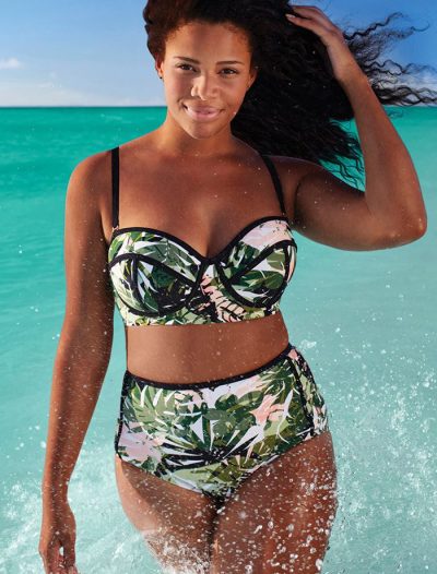 Plus Size Madame Everglade Underwire High Waist Bikini