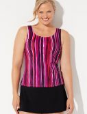 Plus Size Powerlines Classic Tankini with Skirt